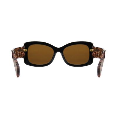 A10804(1) Women's Polarized black Acetate Full Rim Square Vintage Sunglasses Eyewear