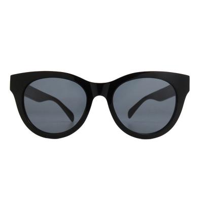 A10807(1) Women's Polarized black Acetate Full Rim Cat Eye Modern Sunglasses Eyewear