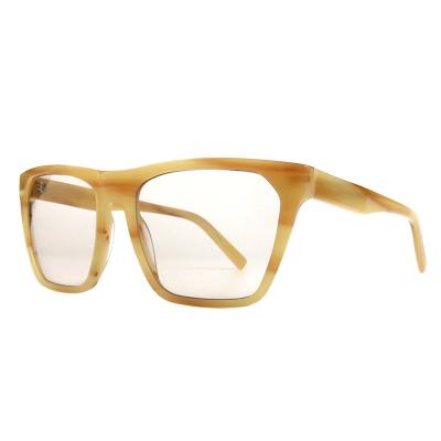 A10810(2) Unisex Hand Polished gray tortoise gradient Acetate Full Rim Wayfarer Modern Sunglasses Eyewear