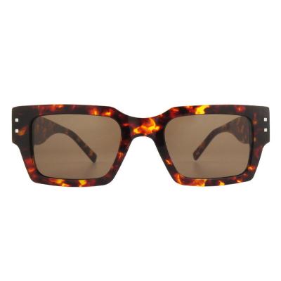 A10812(1) Unisex Scratch Resistant tortoise Acetate Full Rim Square Modern Sunglasses Eyewear