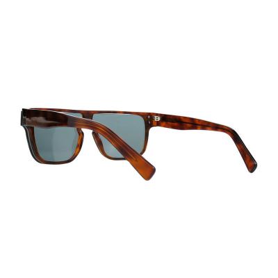 A10809(1) Unisex Spring Hinge tortoise Acetate Full Rim Shield Modern Sunglasses Eyewear