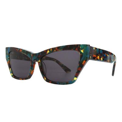 A10802(3) Women's Spring Hinge red Acetate Full Rim Cat Eye Modern Sunglasses Eyewear