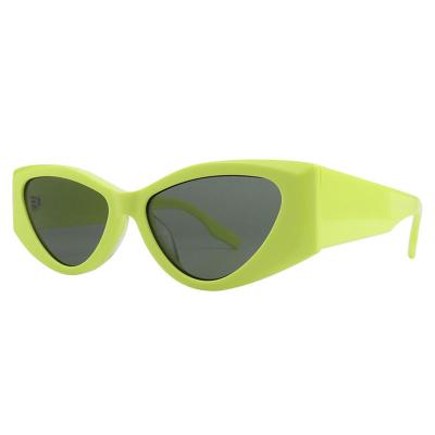 A10800(3) Women's Lightweight mint green Acetate Full Rim Cat Eye Modern Sunglasses Eyewear