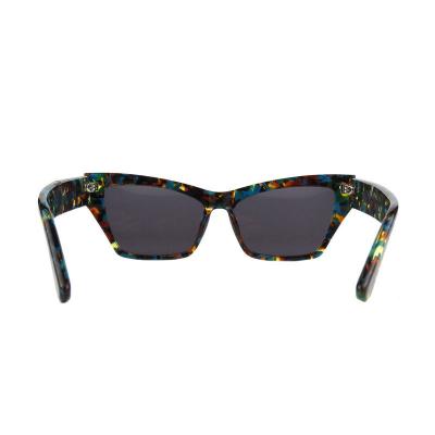 A10802(3) Women's Spring Hinge red Acetate Full Rim Cat Eye Modern Sunglasses Eyewear
