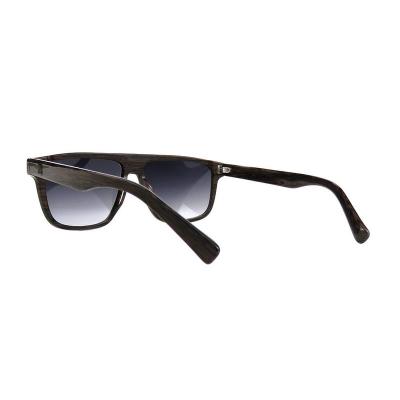 A10798(1) Unisex Polarized dark wood grain Acetate Full Rim Square Modern Sunglasses Eyewear