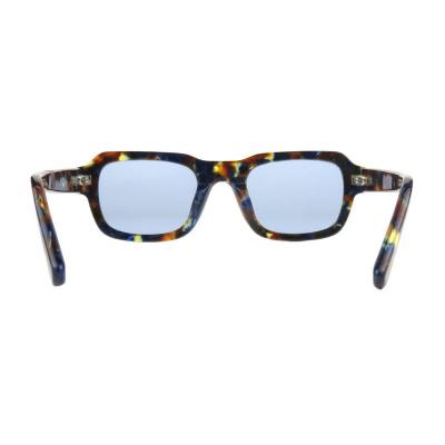 A10803(3) Unisex Hand Polished black Acetate Full Rim Square Modern Sunglasses Eyewear