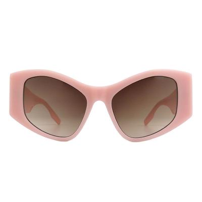 A10801(2) Women's UV400 Protection ivory Acetate Full Rim Butterfly Modern Sunglasses Eyewear