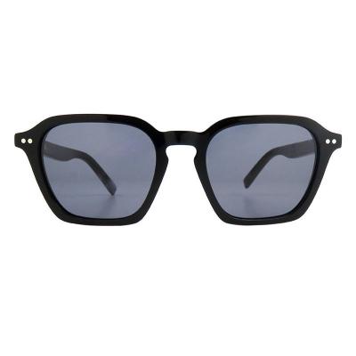 A10826(1) Unisex Spring Hinge black Acetate Full Rim Square Modern Sunglasses Eyewear