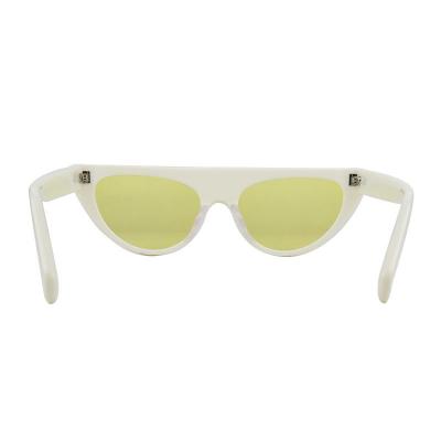 A10825(3) Women's Hand Polished yellow Acetate Full Rim Cat Eye Vintage Sunglasses Eyewear