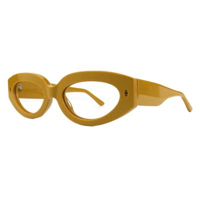 A10824(2) Women's Hand Polished sage green Acetate Full Rim Oval Vintage Sunglasses Eyewear