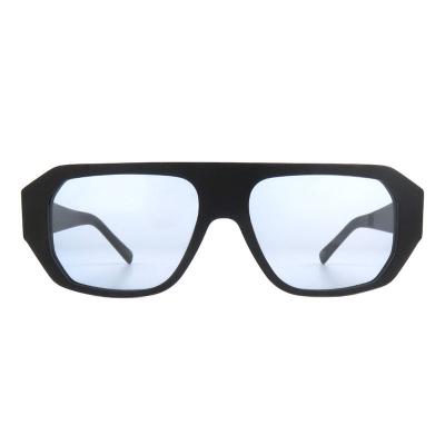 A10819(1) Unisex Scratch Resistant black Acetate Full Rim Geometric Modern Sunglasses Eyewear