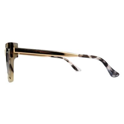 A10823(3) Unisex UV400 Protection crystal marble / pearlescent white Acetate Full Rim Square Modern Sunglasses Eyewear