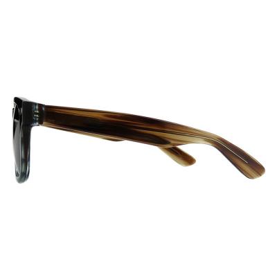 A10840(2) Unisex Polarized black Acetate Full Rim Wayfarer Modern Sunglasses Eyewear