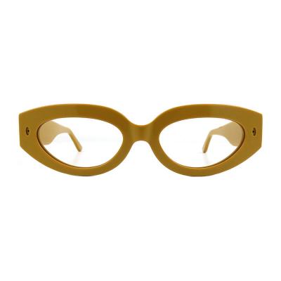A10824(2) Women's Hand Polished sage green Acetate Full Rim Oval Vintage Sunglasses Eyewear