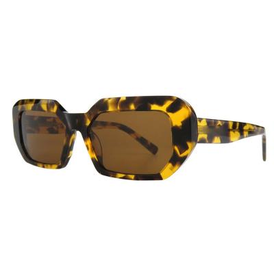 A10817(1) Women's Spring Hinge tortoise Acetate Full Rim Geometric Modern Sunglasses Eyewear