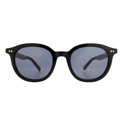 A10828(1) Unisex Scratch Resistant black Acetate Full Rim Round Modern Sunglasses Eyewear