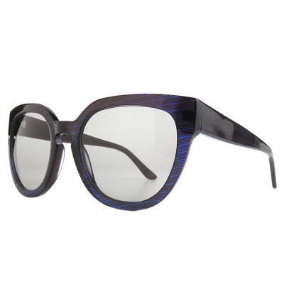 A10832(3) Women's UV400 Protection crystal pink Acetate Full Rim Cat Eye Modern Sunglasses Eyewear