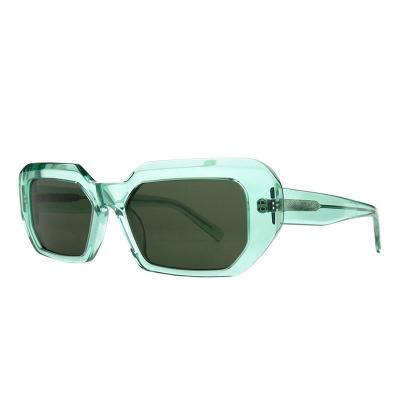 A10817(2) Women's Durable tortoise Acetate Full Rim Geometric Modern Sunglasses Eyewear