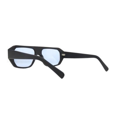 A10819(1) Unisex Scratch Resistant black Acetate Full Rim Geometric Modern Sunglasses Eyewear