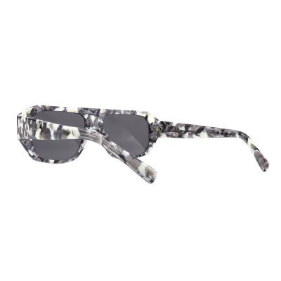 A10819(3) Unisex Premium Quality black Acetate Full Rim Geometric Modern Sunglasses Eyewear