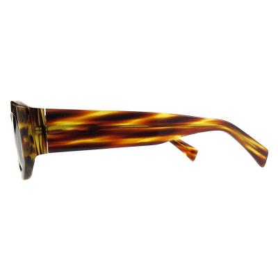 A10834(1) Women's Durable tortoise Acetate Full Rim Oval Vintage Sunglasses Eyewear