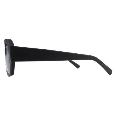 A10819(1) Unisex Scratch Resistant black Acetate Full Rim Geometric Modern Sunglasses Eyewear
