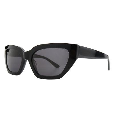 A10837(1) Women's UV400 Protection black Acetate Full Rim Geometric Modern Sunglasses Eyewear