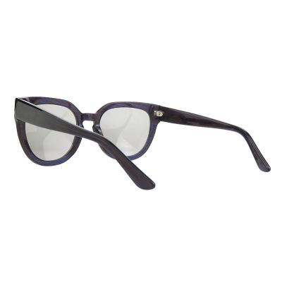 A10832(3) Women's UV400 Protection crystal pink Acetate Full Rim Cat Eye Modern Sunglasses Eyewear
