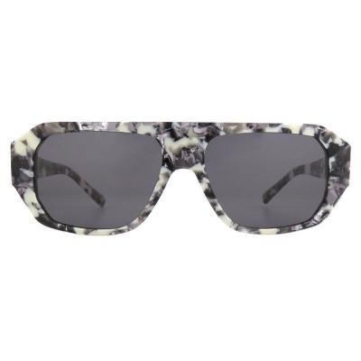 A10819(3) Unisex Premium Quality black Acetate Full Rim Geometric Modern Sunglasses Eyewear