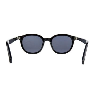 A10828(1) Unisex Scratch Resistant black Acetate Full Rim Round Modern Sunglasses Eyewear