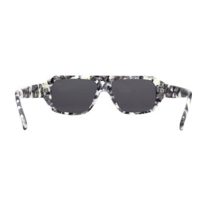 A10819(3) Unisex Premium Quality black Acetate Full Rim Geometric Modern Sunglasses Eyewear