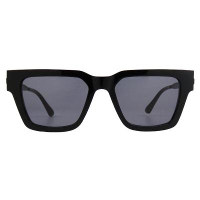A10823(2) Unisex Polarized crystal marble / pearlescent white Acetate Full Rim Square Modern Sunglasses Eyewear