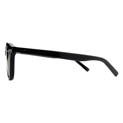 A10828(1) Unisex Scratch Resistant black Acetate Full Rim Round Modern Sunglasses Eyewear