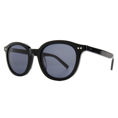 A10828(1) Unisex Scratch Resistant black Acetate Full Rim Round Modern Sunglasses Eyewear