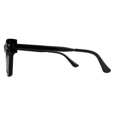 A10823(2) Unisex Polarized crystal marble / pearlescent white Acetate Full Rim Square Modern Sunglasses Eyewear