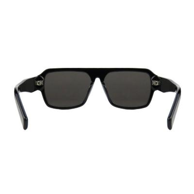 A10815(1) Men's Lightweight black Acetate Full Rim Shield Modern Sunglasses Eyewear