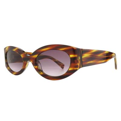 A10834(1) Women's Durable tortoise Acetate Full Rim Oval Vintage Sunglasses Eyewear