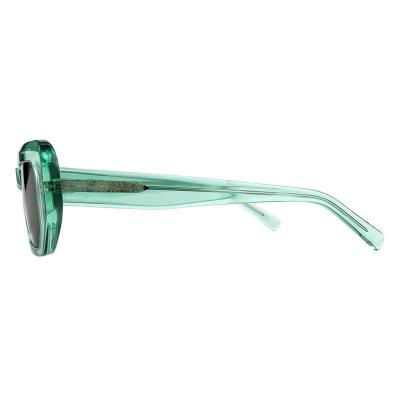 A10817(2) Women's Durable tortoise Acetate Full Rim Geometric Modern Sunglasses Eyewear