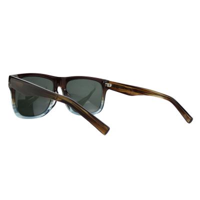 A10841(1) Unisex Durable gradient tortoise to crystal blue Acetate Full Rim Wayfarer Modern Sunglasses Eyewear