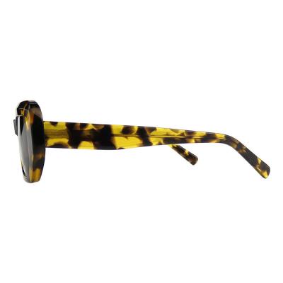 A10817(1) Women's Spring Hinge tortoise Acetate Full Rim Geometric Modern Sunglasses Eyewear