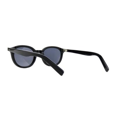 A10828(1) Unisex Scratch Resistant black Acetate Full Rim Round Modern Sunglasses Eyewear
