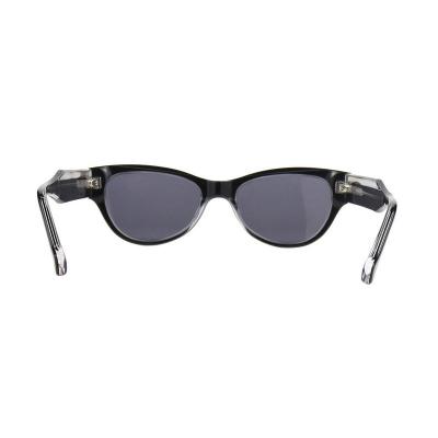 A10816(1) Women's Spring Hinge black Acetate Full Rim Cat Eye Vintage Sunglasses Eyewear
