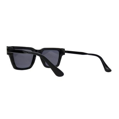 A10823(2) Unisex Polarized crystal marble / pearlescent white Acetate Full Rim Square Modern Sunglasses Eyewear