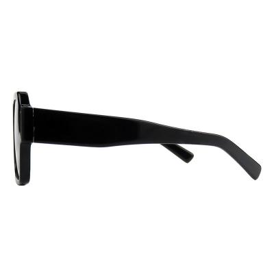 A10815(1) Men's Lightweight black Acetate Full Rim Shield Modern Sunglasses Eyewear