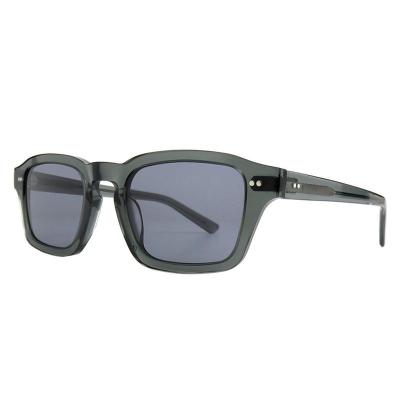 A10820(3) Unisex Lightweight crystal pink Acetate Full Rim Square Modern Sunglasses Eyewear