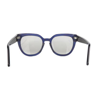A10832(3) Women's UV400 Protection crystal pink Acetate Full Rim Cat Eye Modern Sunglasses Eyewear