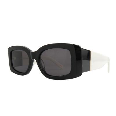 A10860(1) Unisex Durable black Acetate Full Rim Square Modern Sunglasses Eyewear