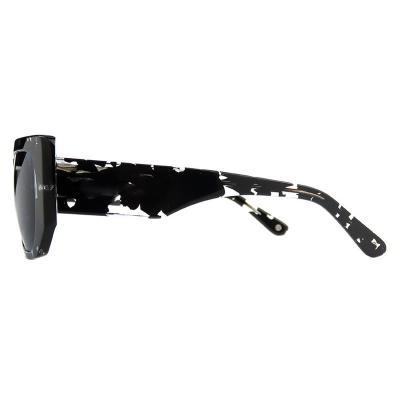 A10849(2) Unisex Polarized black Acetate Full Rim Square Modern Sunglasses Eyewear