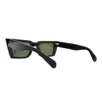 A10847(1) Women's Scratch Resistant black Acetate Full Rim Geometric Modern Sunglasses Eyewear