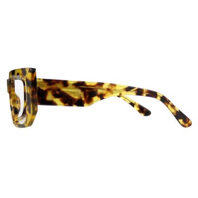 A10849(3) Unisex Hand Polished black Acetate Full Rim Square Modern Sunglasses Eyewear